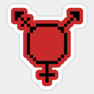 8 Bit Trans Symbol Sticker